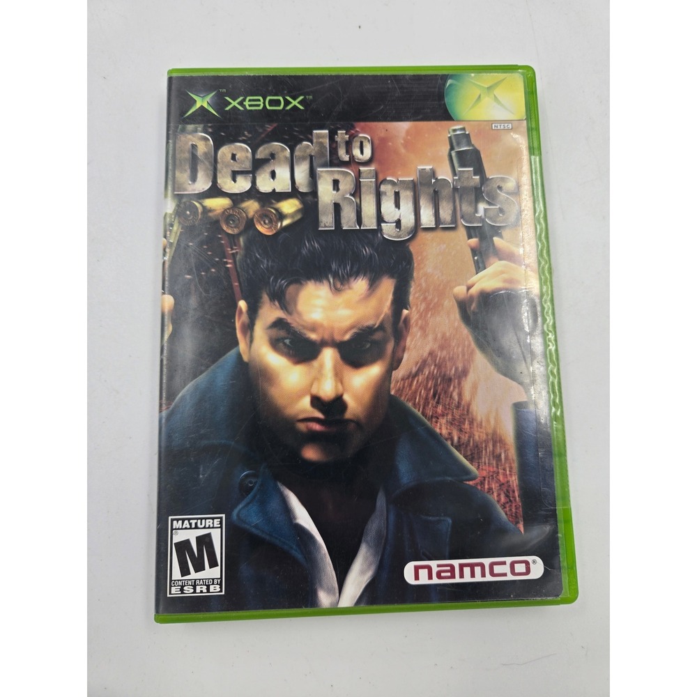 Dead to Rights Microsoft Xbox Original Game Namco Action Noir Complete CIB